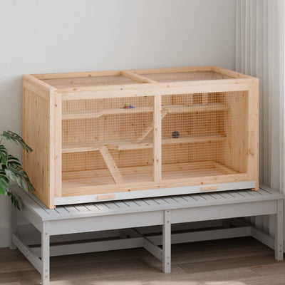 Vidaxl Hamsterkooi 89.5x45x45 cm de pino sólido