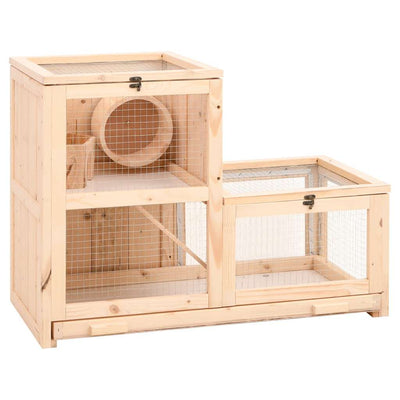 Vidaxl Hamsterkooi 81x40x60 cm de pino sólido