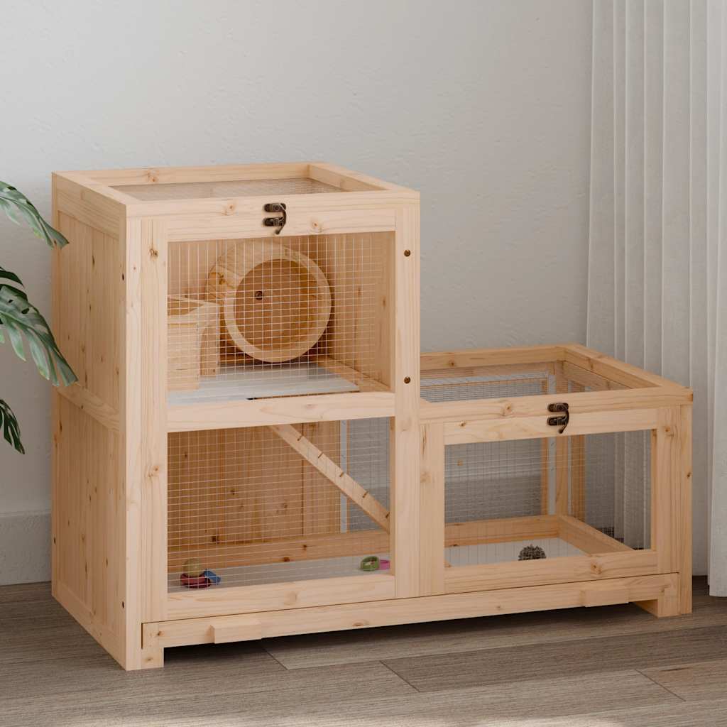 Vidaxl Hamsterkooi 81x40x60 cm Pineo solido