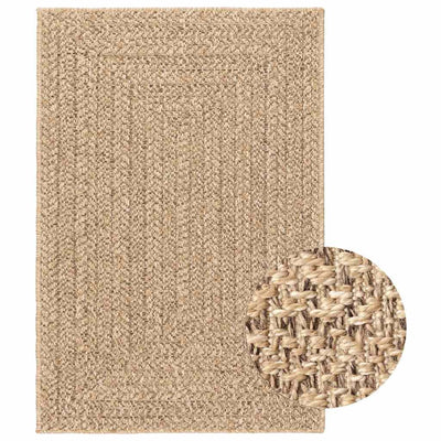 Vidaxl Rug Zizur dentro y fuera de 120x170 cm de yute Look