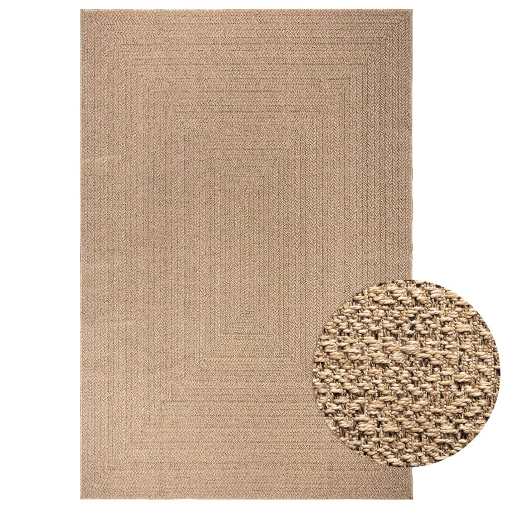 Vidaxl Rug Zizur dentro y fuera de 200x290 cm de yute Look