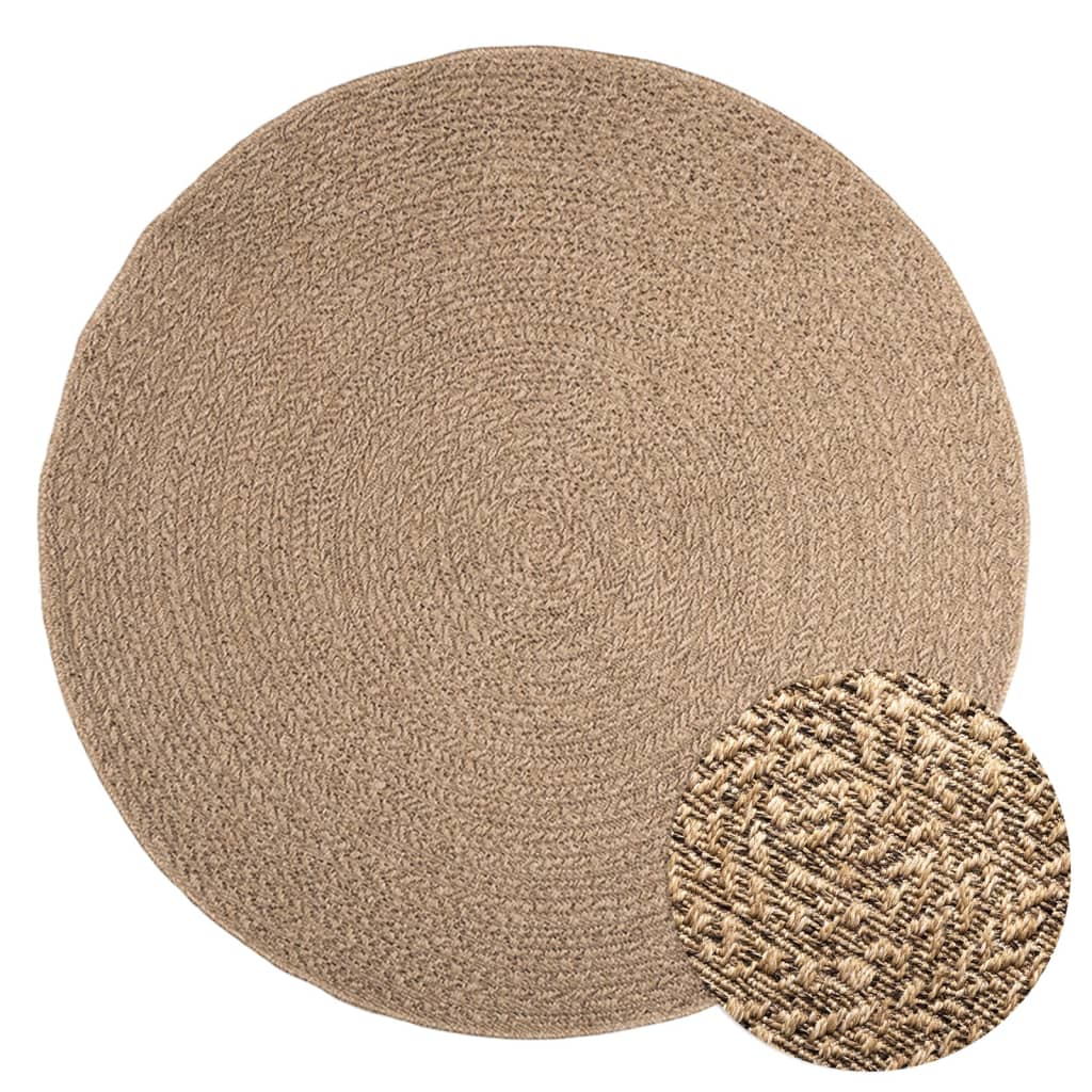 Vidaxl Rug Zizur all'interno e all'esterno di 160 cm look da iuta