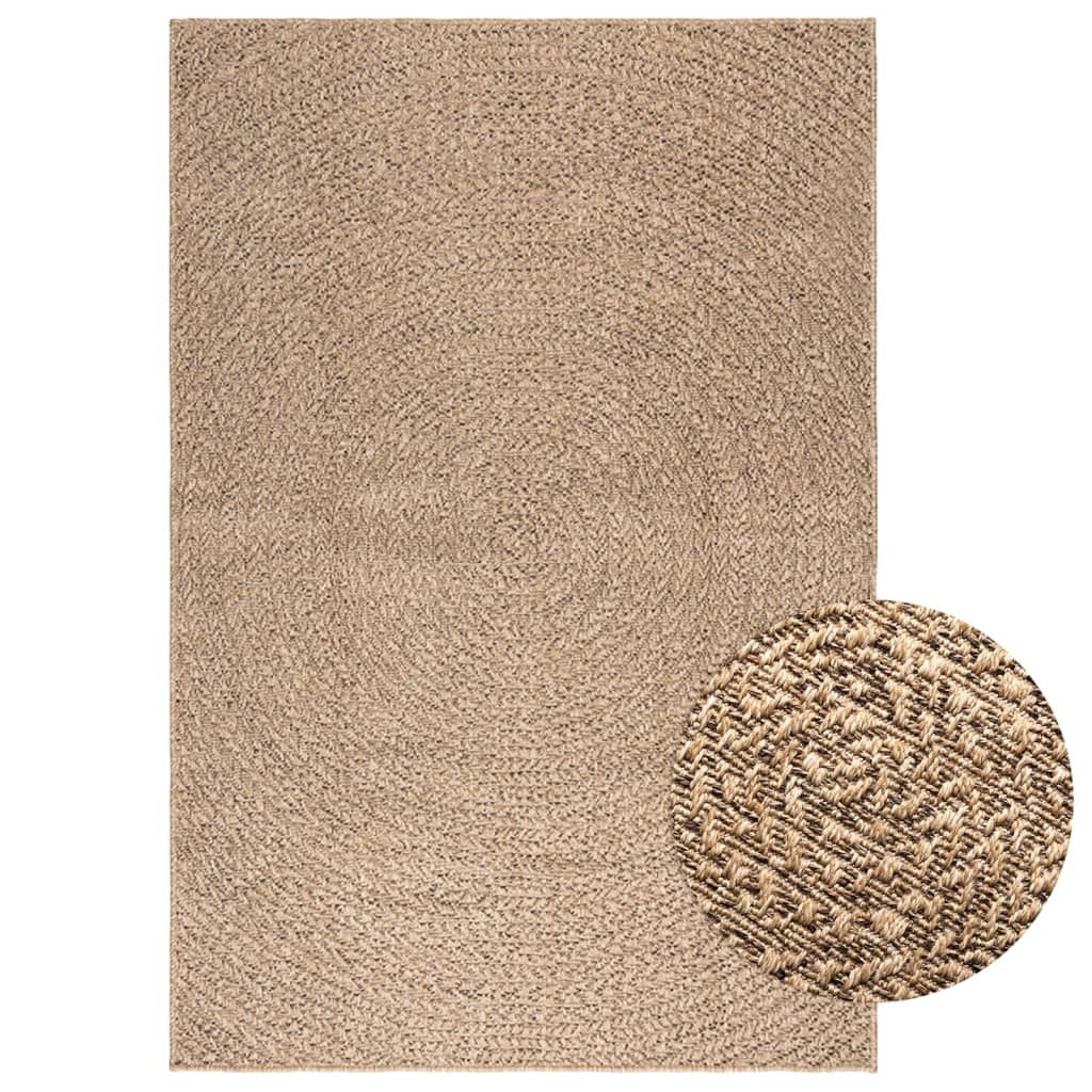 Vidaxl Rug Zizur all'interno e all'esterno di 120x170 cm look da iuta