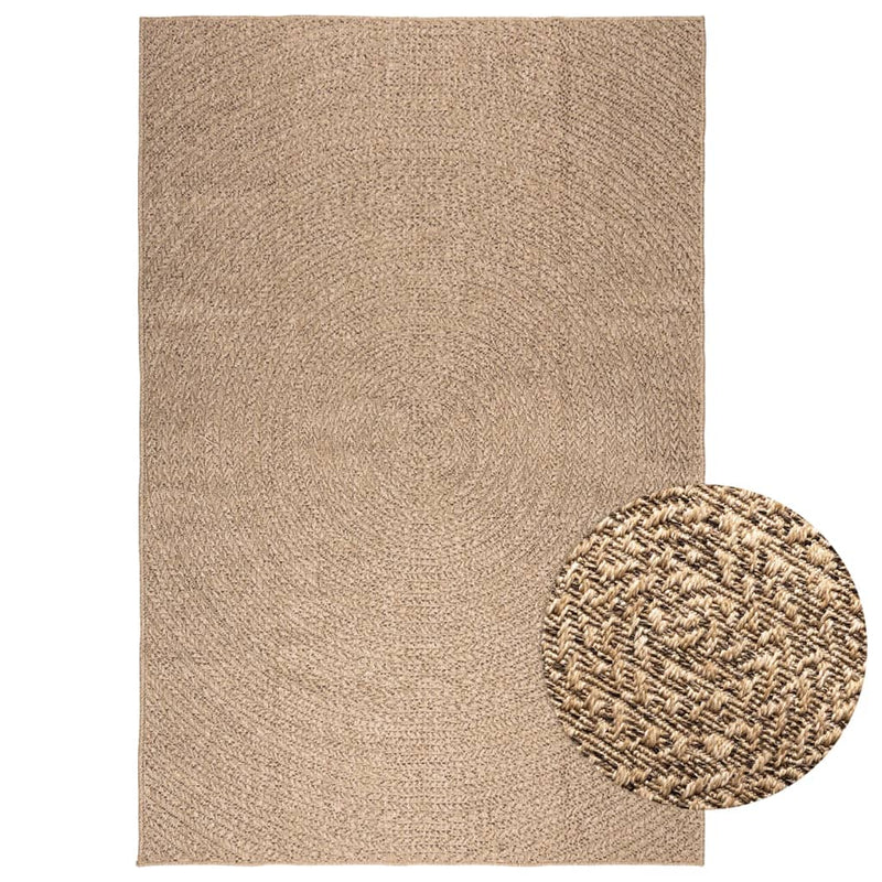 Vidaxl Rug Zizur all'interno e all'esterno di 160x230 cm look da iuta