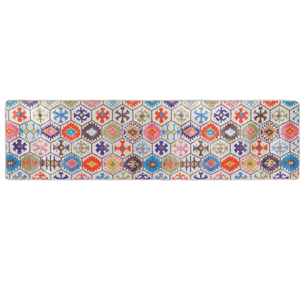 Vidaxl RUG LAVABLE ANTI-SLIP 80X300 cm multicolor