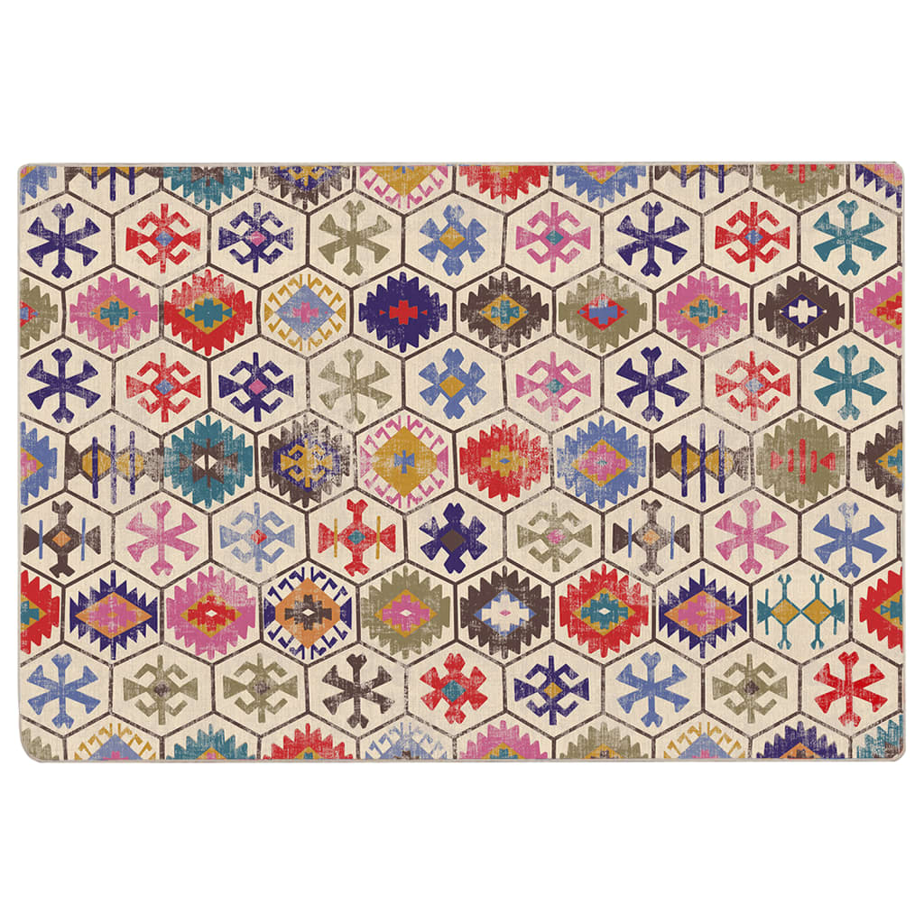 Tappeto vidaxl lavabile antiscivolo 190x300 cm multicolore