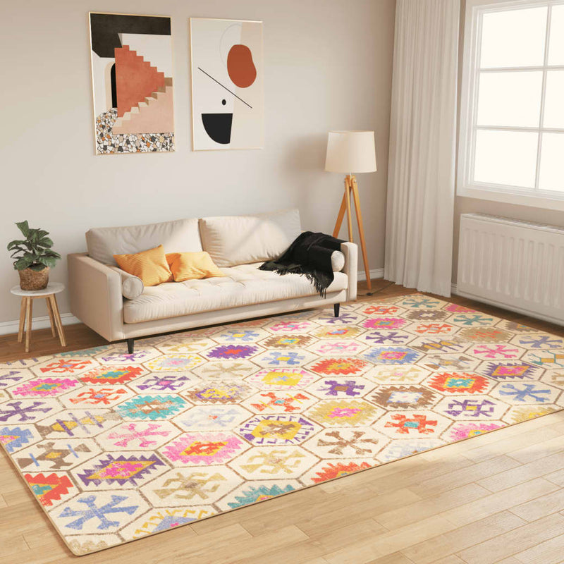 Tappeto vidaxl lavabile antiscivolo 190x300 cm multicolore