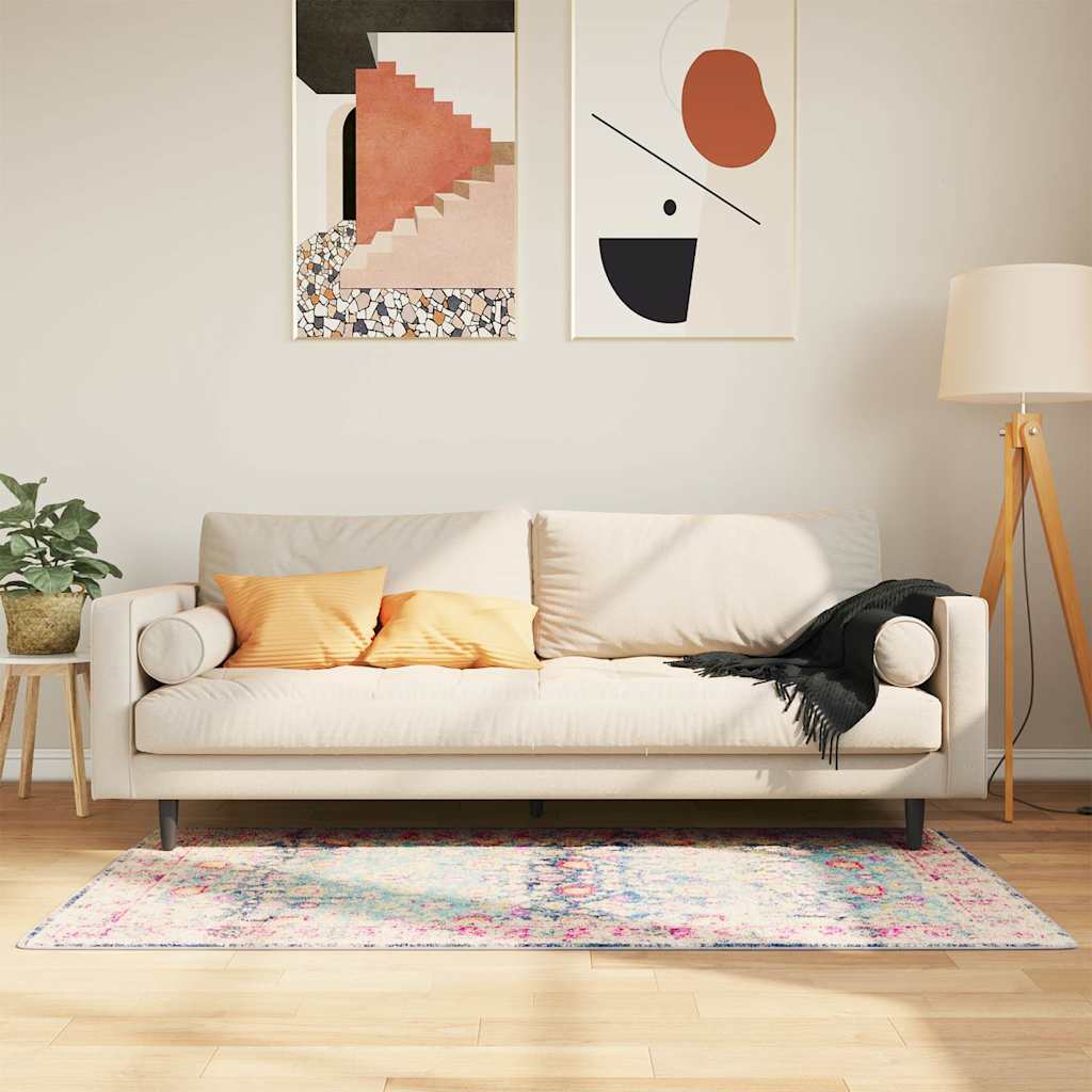Tappeto vidaxl lavabile antiscivolo 80x150 cm multicolore