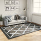 Tappeto vidaxl lavabile antiscivolo 160x230 cm bianco e nero