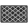 Tappeto vidaxl lavabile antiscivolo 190x300 cm bianco e nero