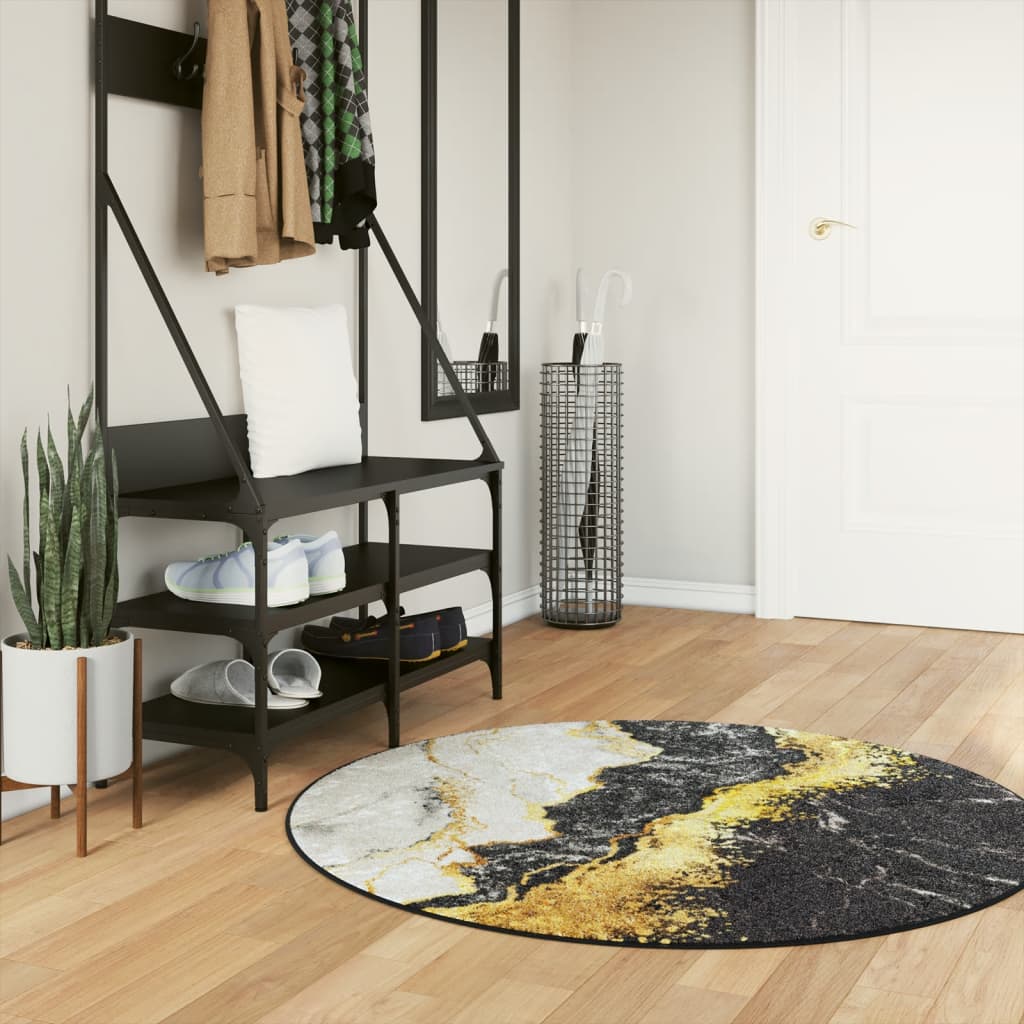 Tappeto vidaxl lavabile antiscivolo Ø 120 cm multicolore