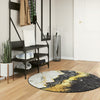 Alfombra Vidaxl lavable anti-slip Ø 120 cm multicolores