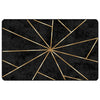 Vidaxl alfombra lavable con 190x300 cm de color negro y dorado