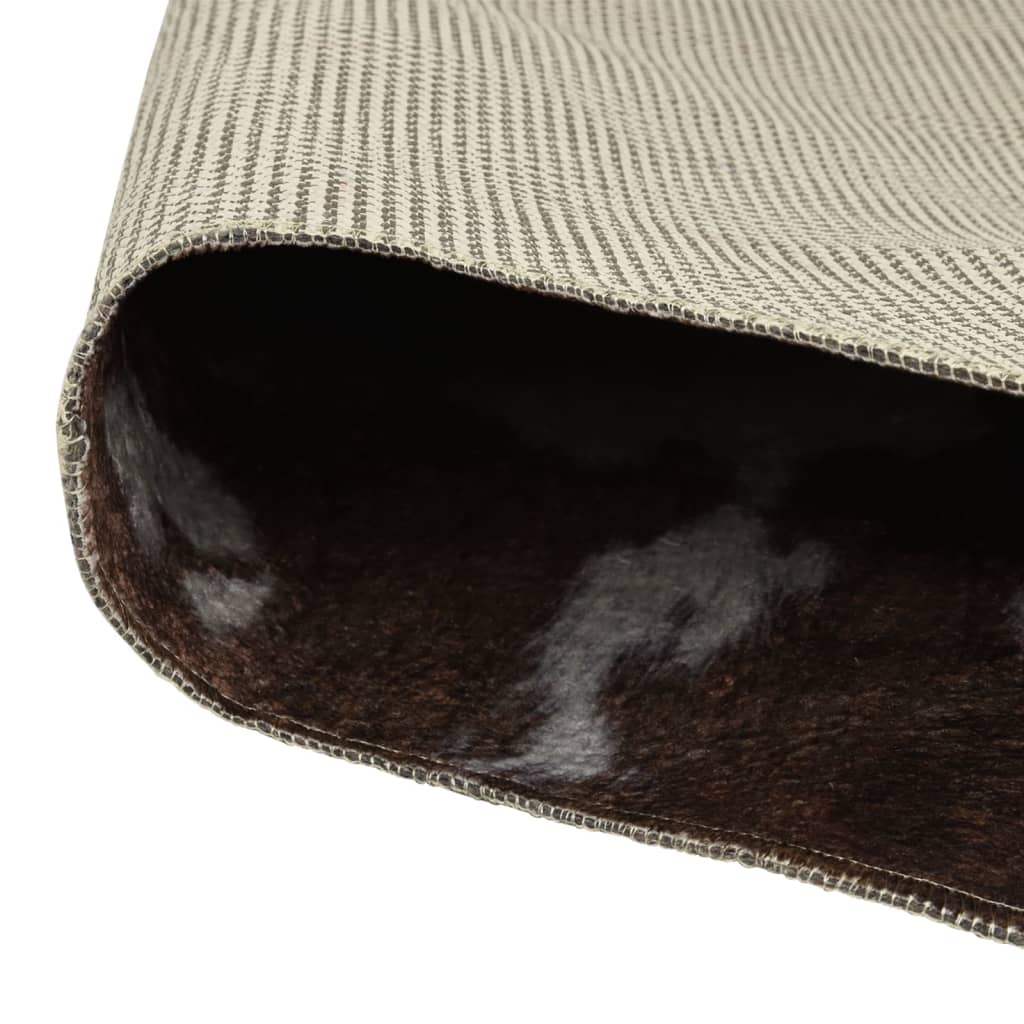 Vidaxl vloerkleed koeienpatroon wasbaar anti-slip 120x170 cm zwart wit