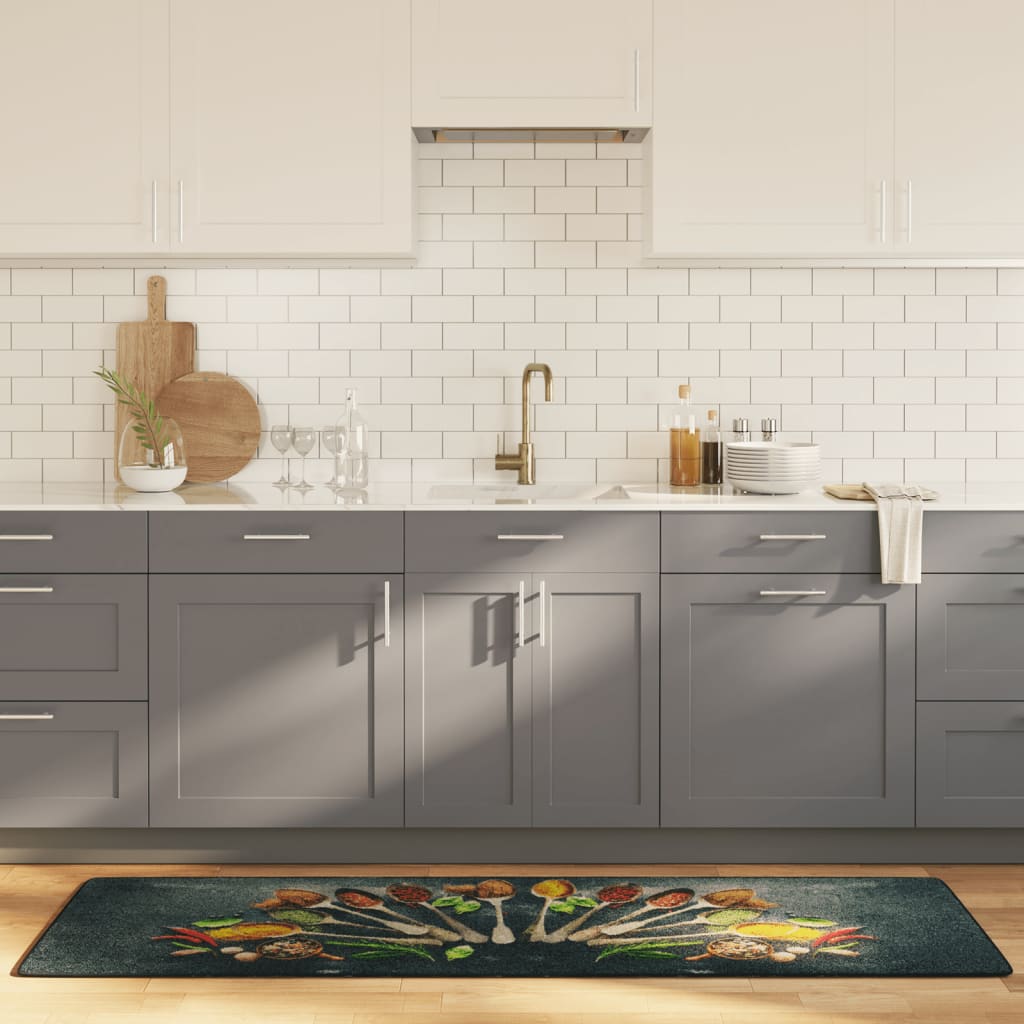 Vidaxl Mat de cocina Wavable Anti-Slip 60x180 cm multicolores