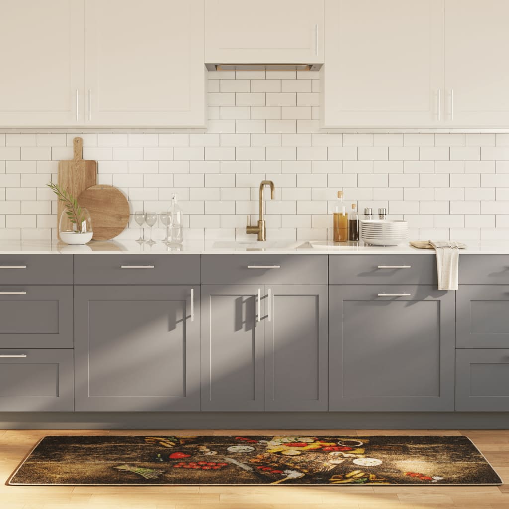 Vidaxl tappetino da cucina lavabile anti-slip 60x180 cm multicolore