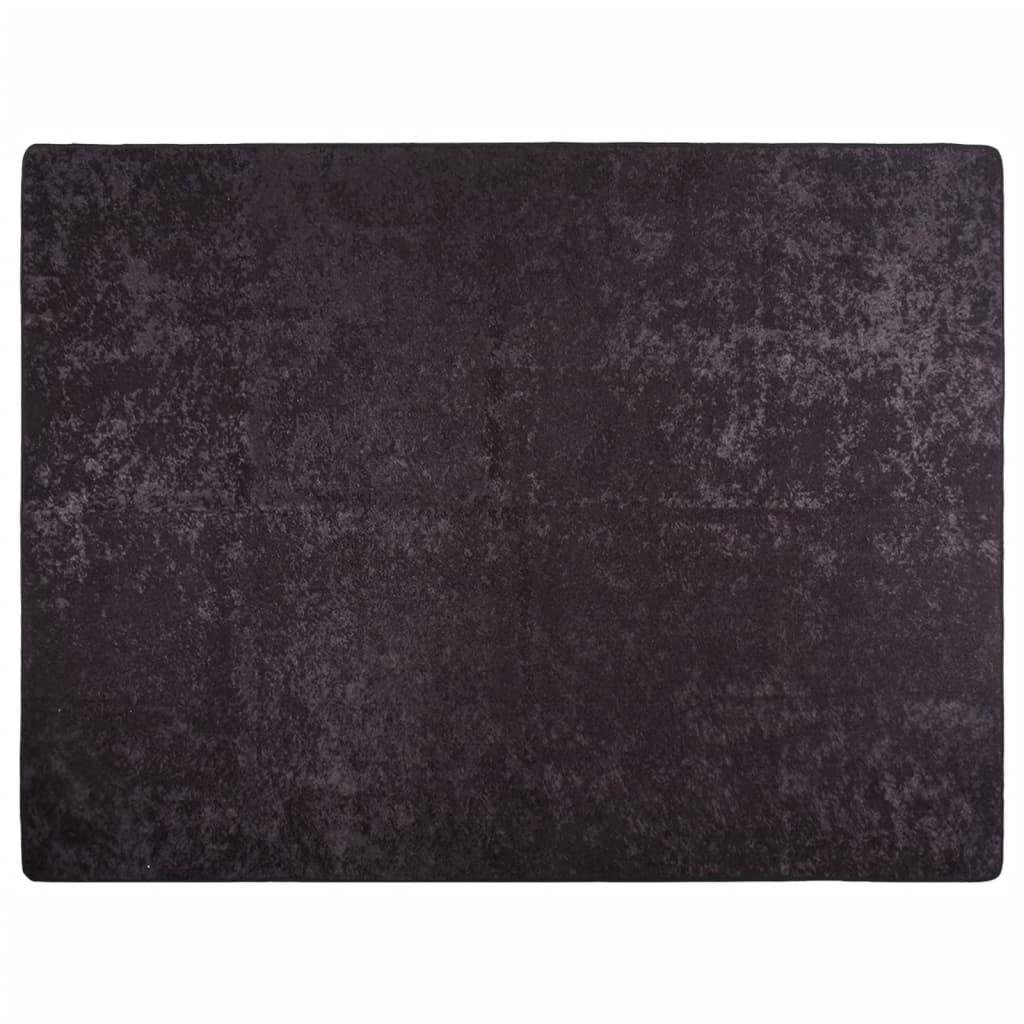 Alfombra Vidaxl lavable anti-slip 400x300 cm de color antracita