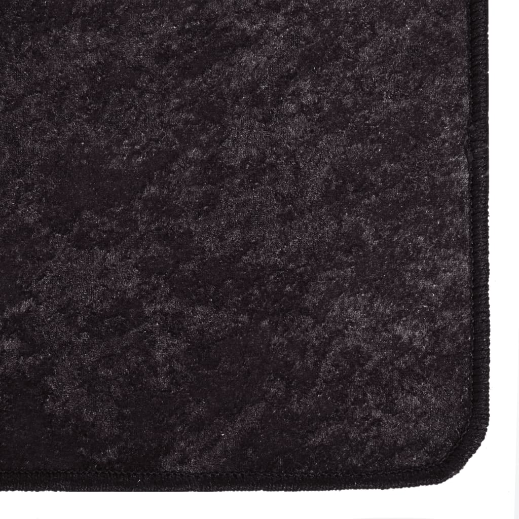 Alfombra Vidaxl lavable anti-slip 400x300 cm de color antracita