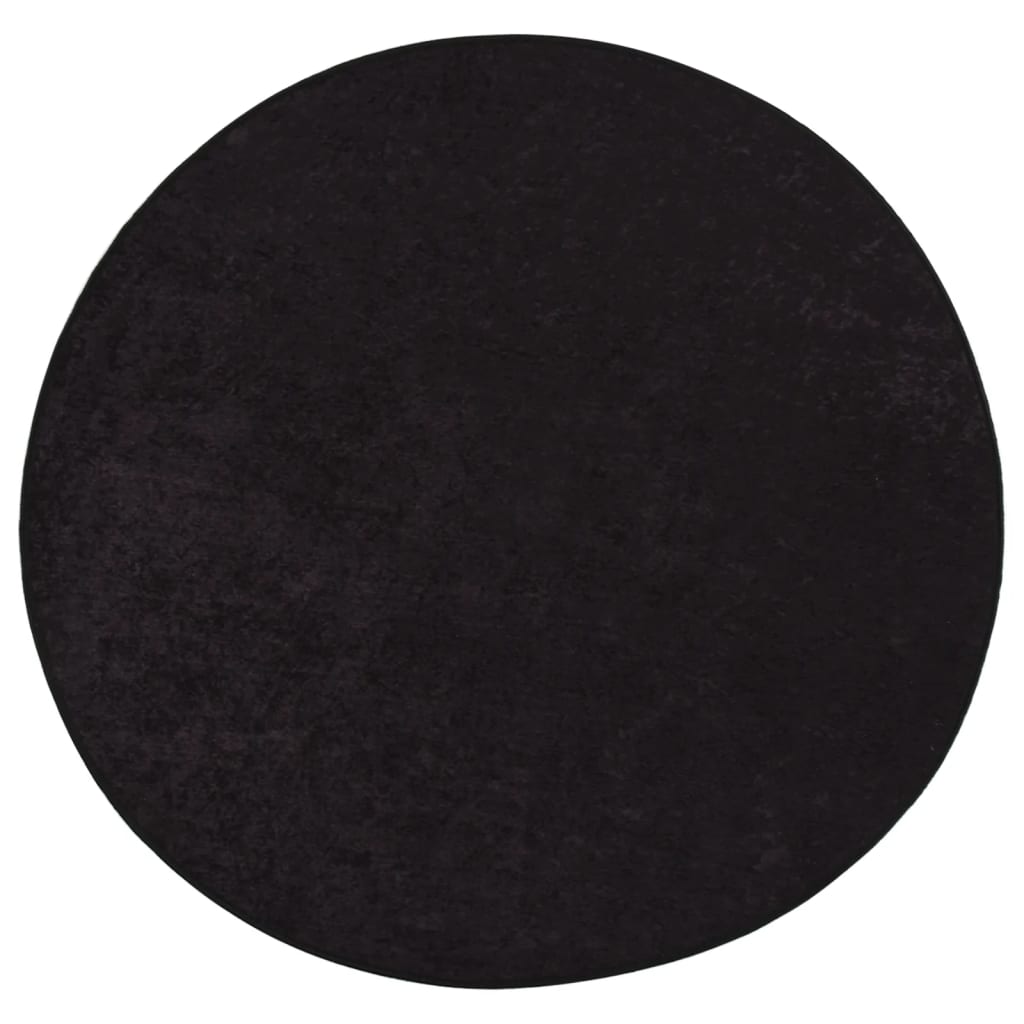 Tappeto vidaxl lavabile antiscivolo Ø 200 cm color antracite