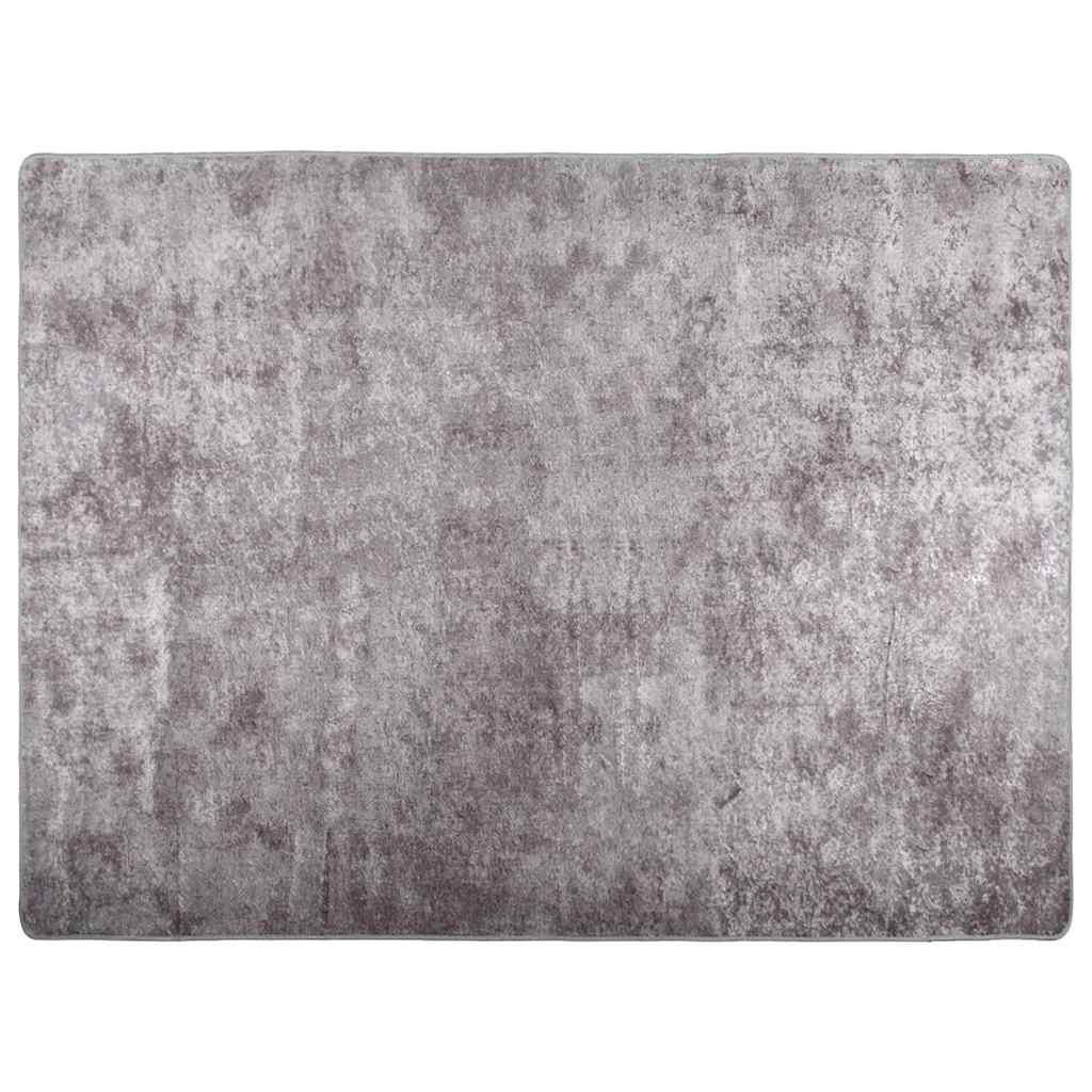 RUG VIDAXL Lavable Anti-Slip 400x300 cm Gray