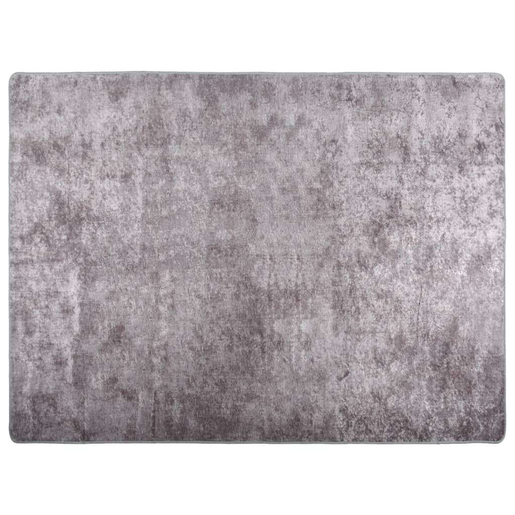 Tappeto vidaxl lavabile antiscivolo 400x300 cm grigio