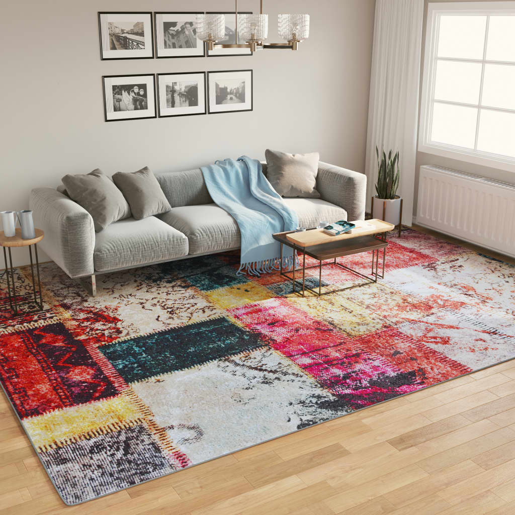 Tappeto vidaxl lavabile antiscivolo 400x300 cm multicolore