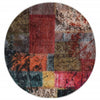 Alfombra Vidaxl lavable Ø 200 cm multicolores