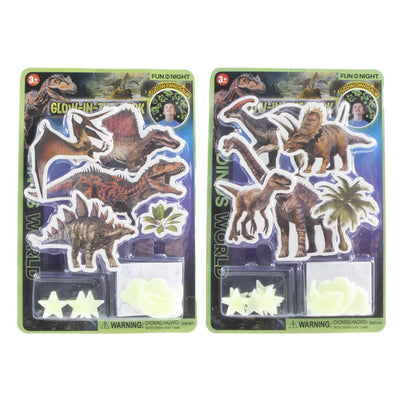 Adesivi fosforescenti Dino da 26 pezzi