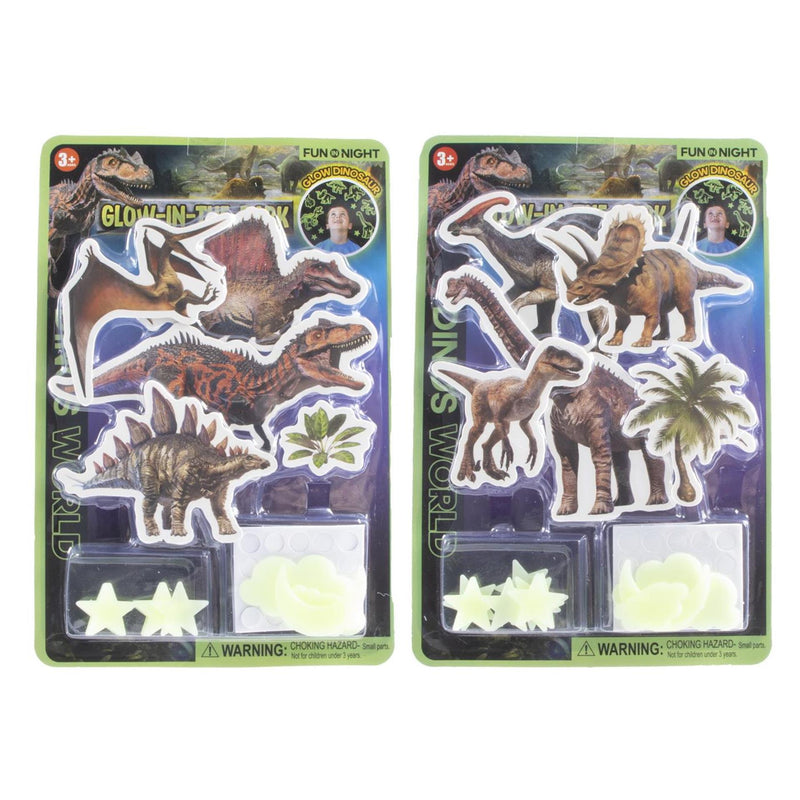 Adesivi fosforescenti Dino da 26 pezzi