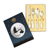 Cubiertos para niños - 4 piezas - nacimiento - plata