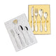 Children's cutlery - 4 pieces - blank - silver
