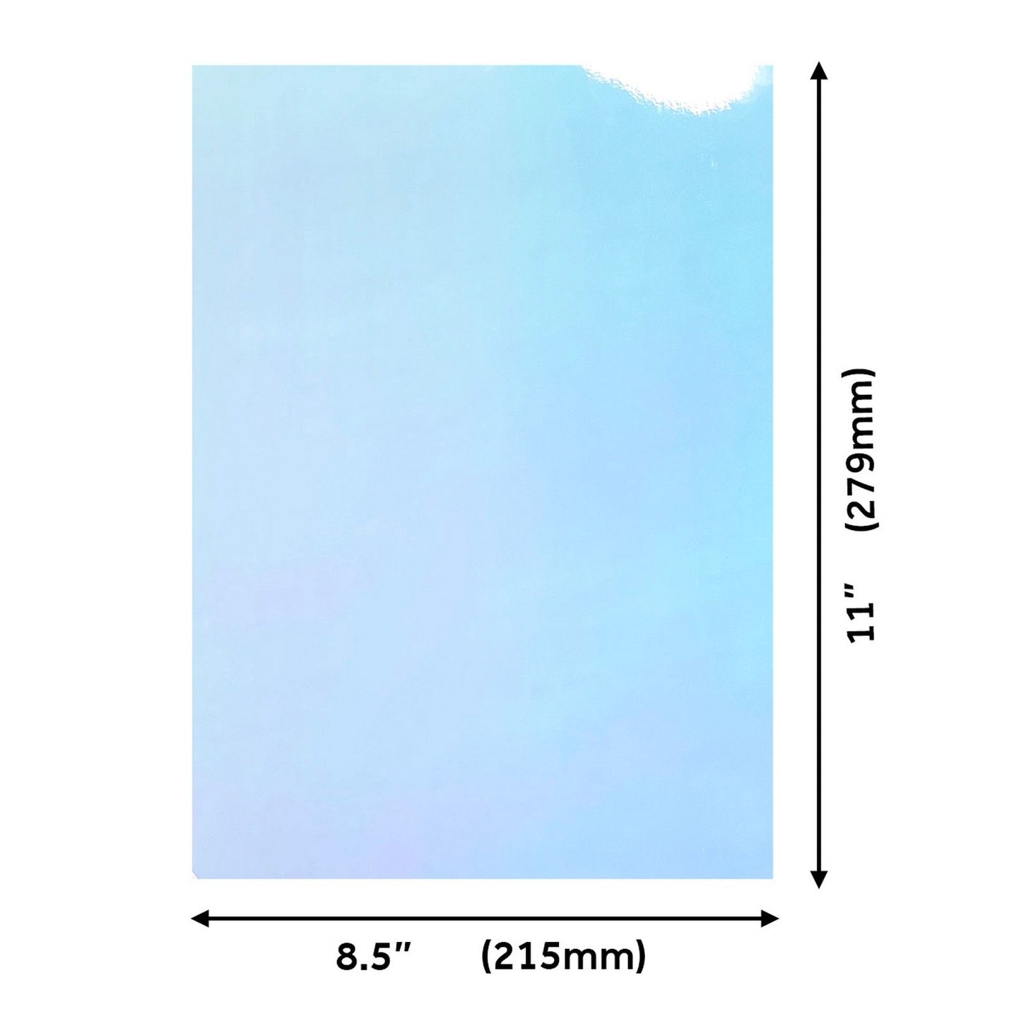 Craft perfect de tonic studios craft perfect • tarjeta espejo iridiscente 250 g azul enjoyado 5 piezas