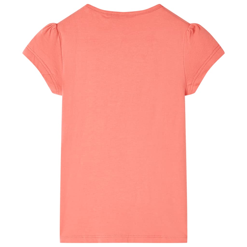 Vidaxl kindershirt 116 koraalkleurig