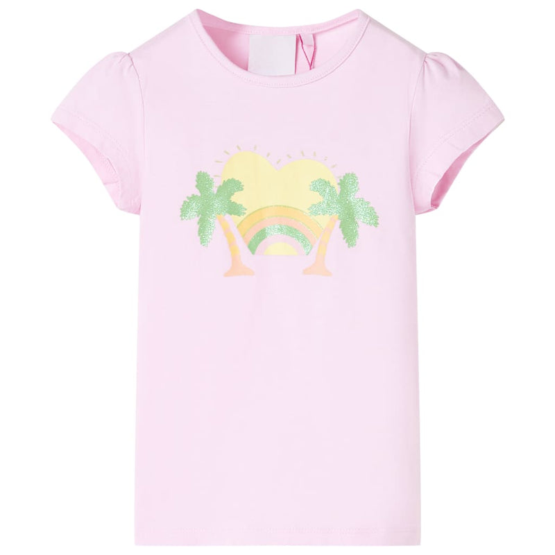 VidaXL Kindershirt 92 lichtroze