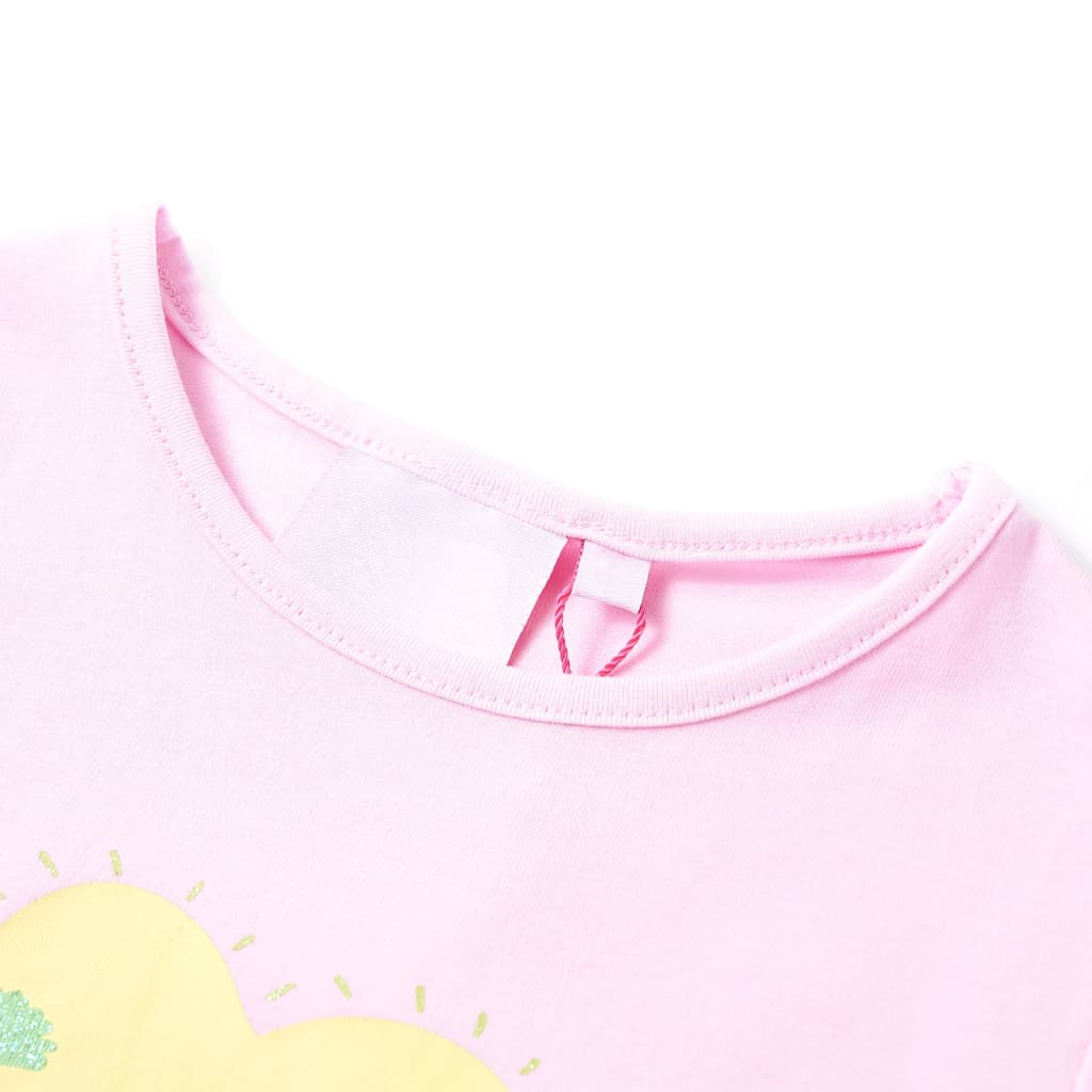 Vidaxl Shirt per bambini 140 rosa chiaro