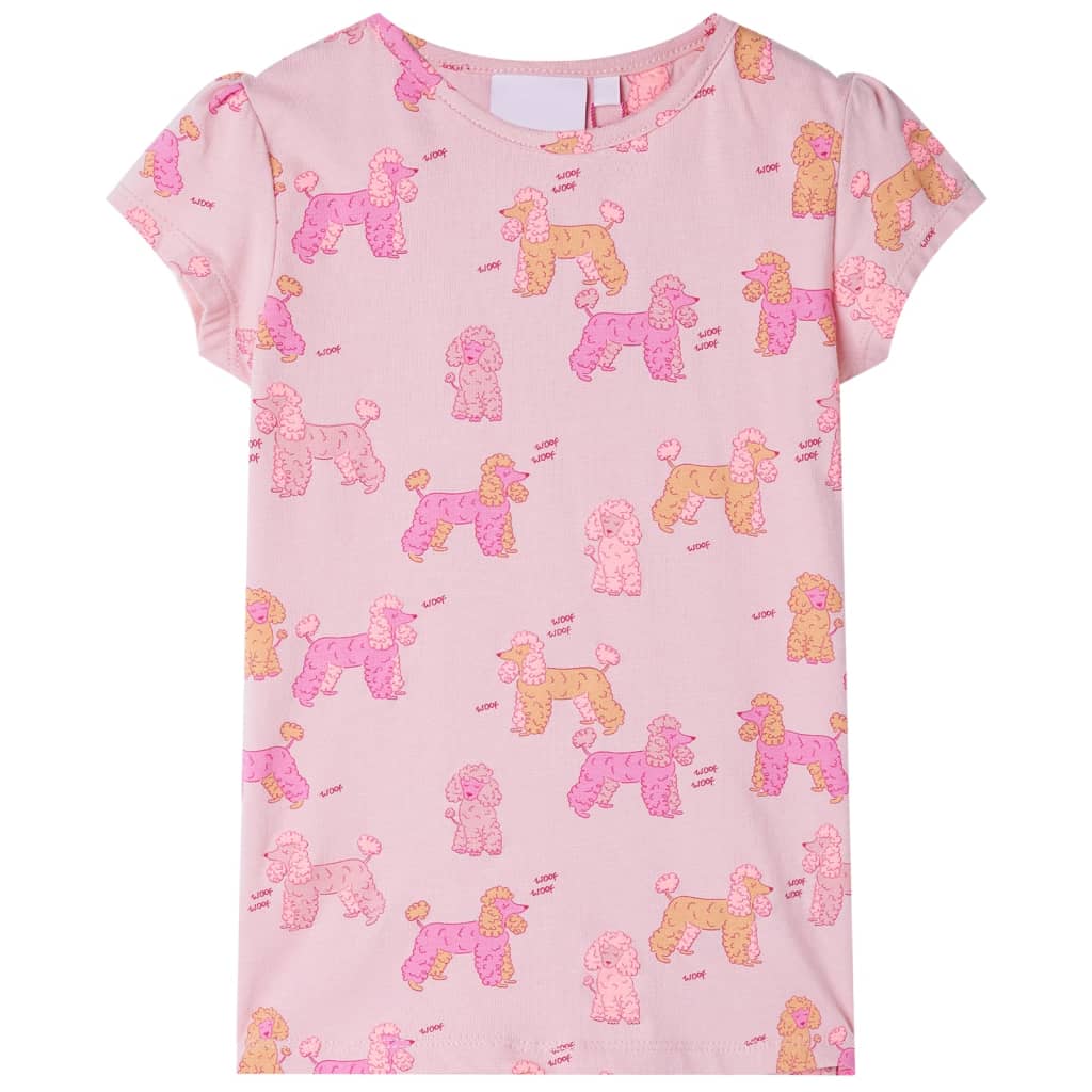 Vidaxl pijama para niños con mangas cortas 116 rosa claro