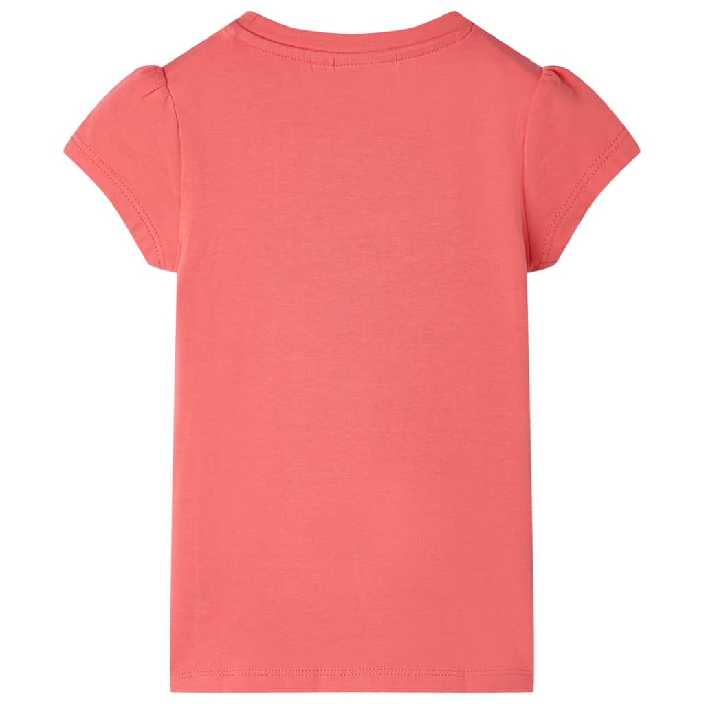VidaXL Kindershirt 92 koraalkleurig