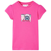Vidaxl Children's shirt 104 Dark pink - afbeelding 1