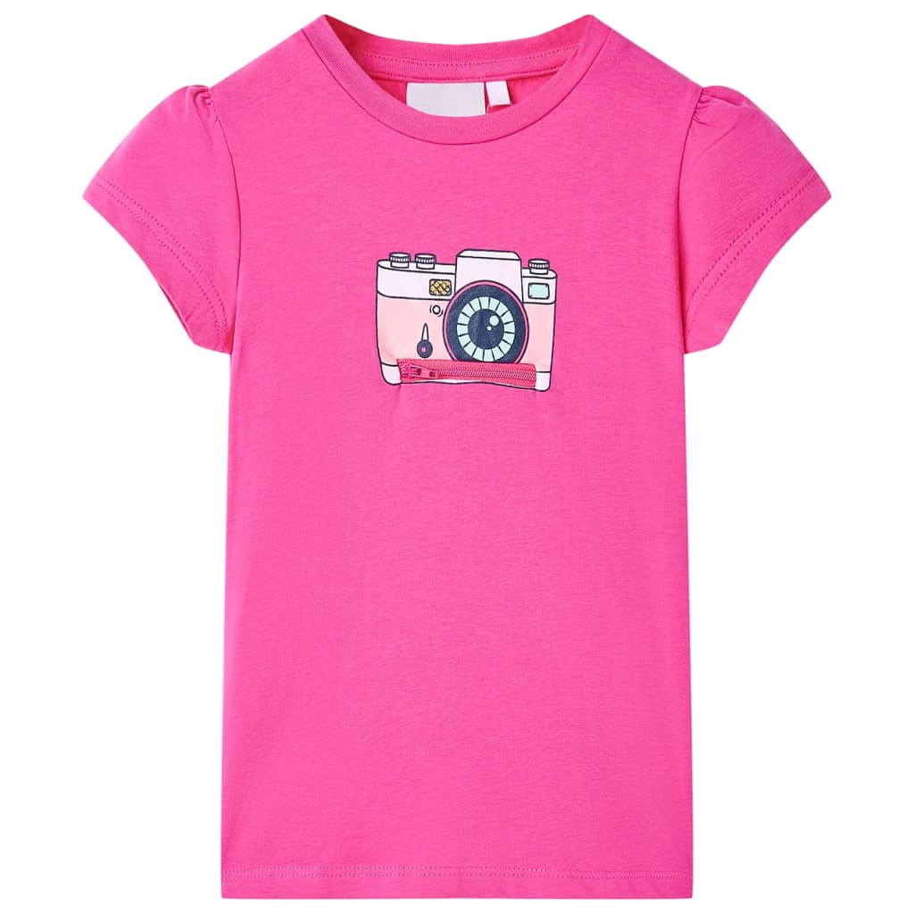 Vidaxl camisa para niños 116 rosa oscuro