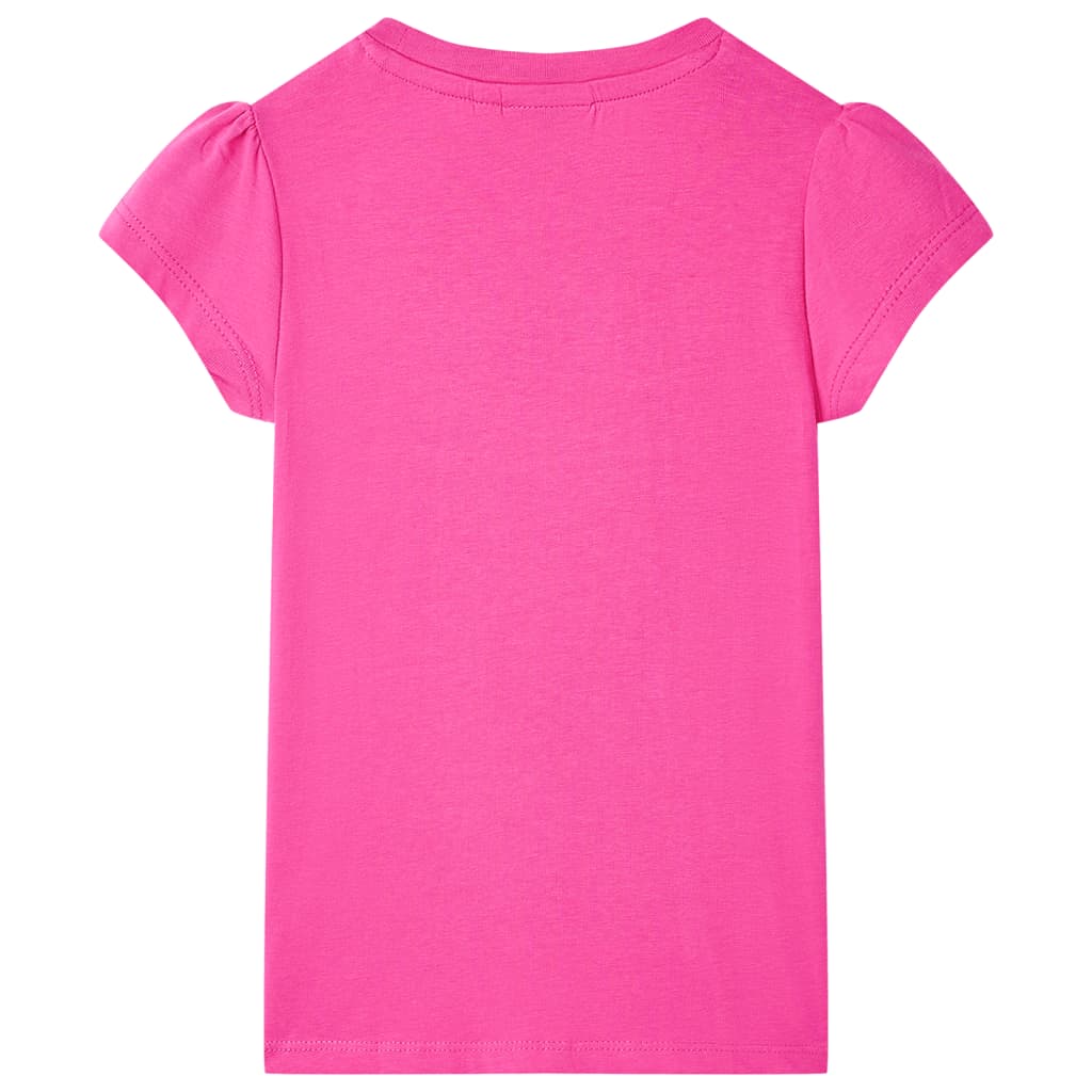 VidaXL Kindershirt 140 donkerroze