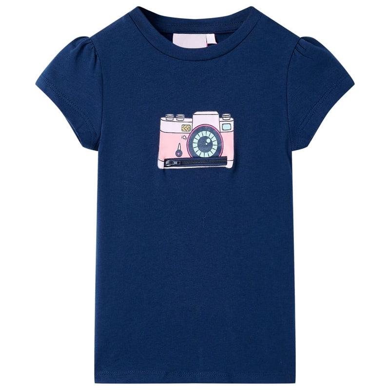 VidaXL Kindershirt 104 marineblauw