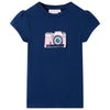 Vidaxl kindershirt 116 marineblauw