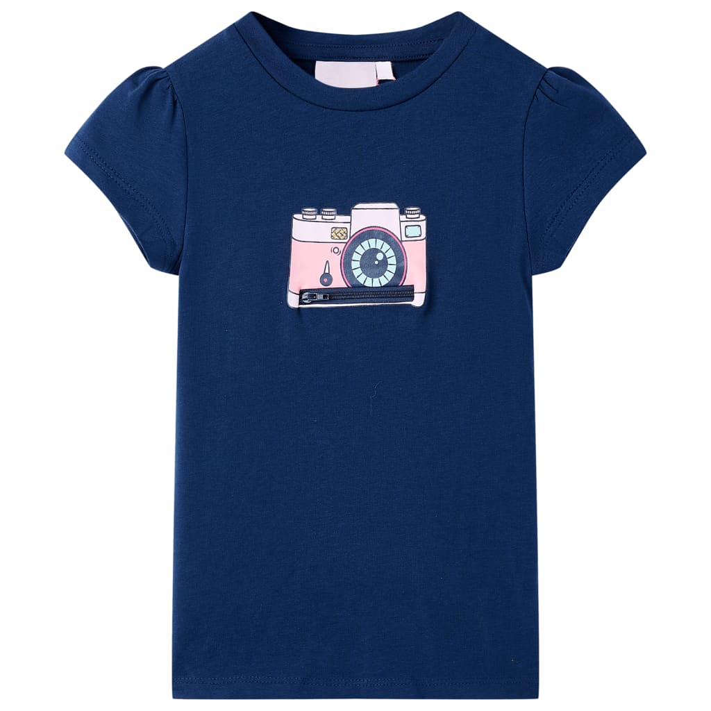 Vidaxl Children's Shirt 140 Navy Blue