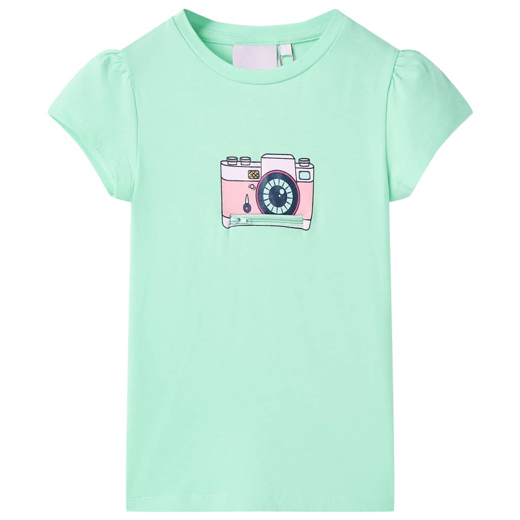 Camicia per bambini Vidaxl 92 verde brillante