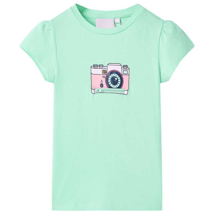 VidaXL Kindershirt 92 felgroen