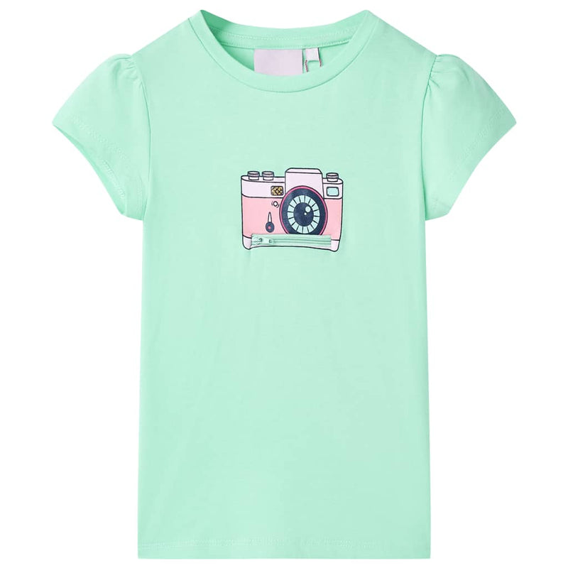 Camicia per bambini Vidaxl 92 verde brillante