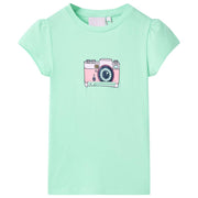 Vidaxl Children's shirt 128 bright green - afbeelding 1
