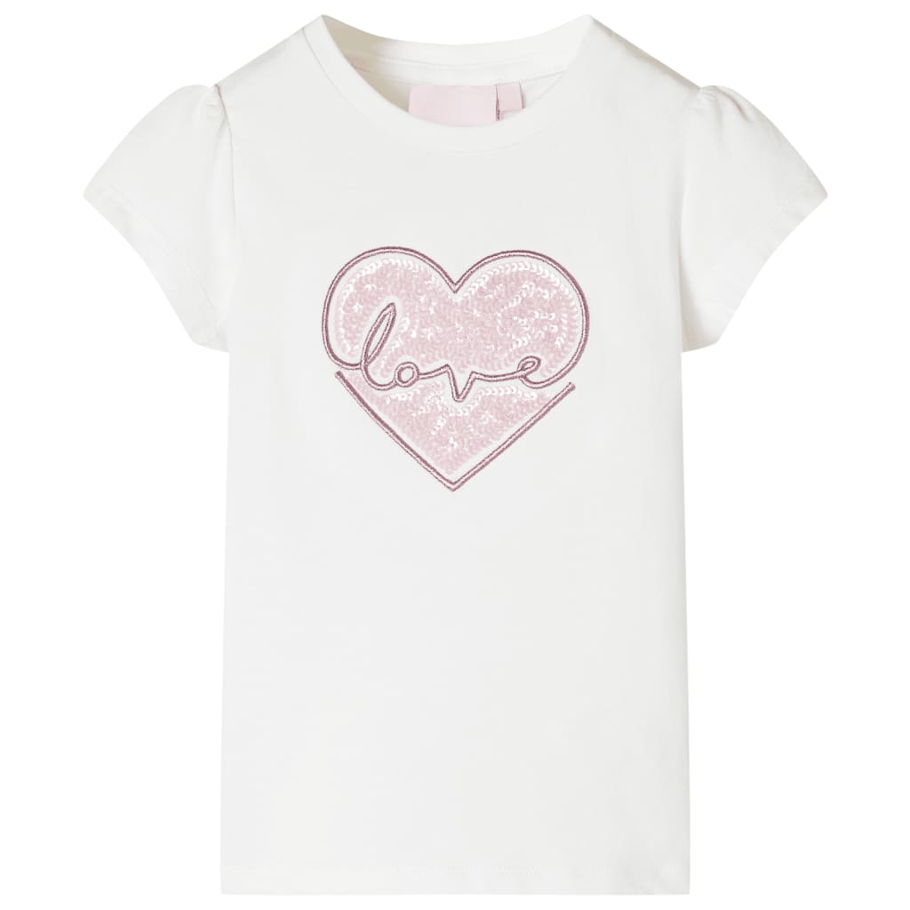 Vidaxl Camisa para niños 128 ECRU
