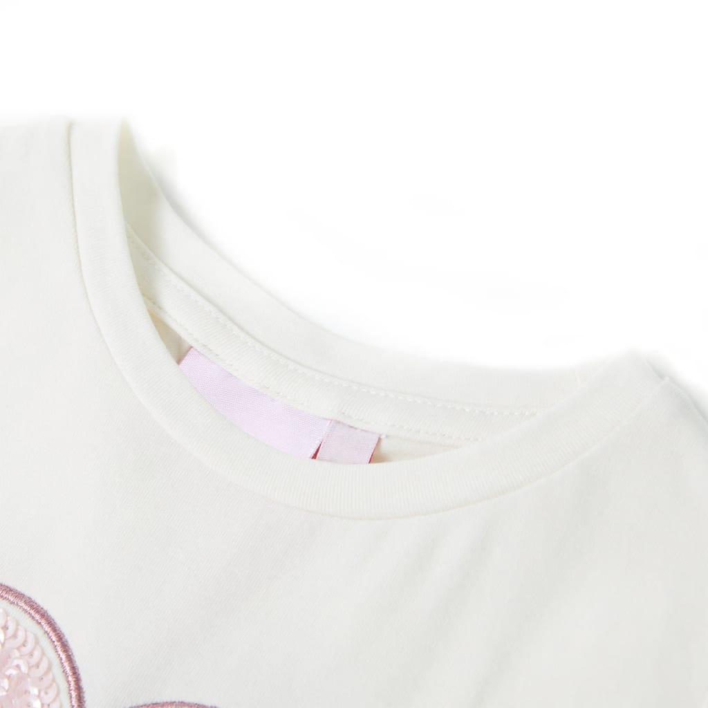 Vidaxl Camisa para niños 128 ECRU