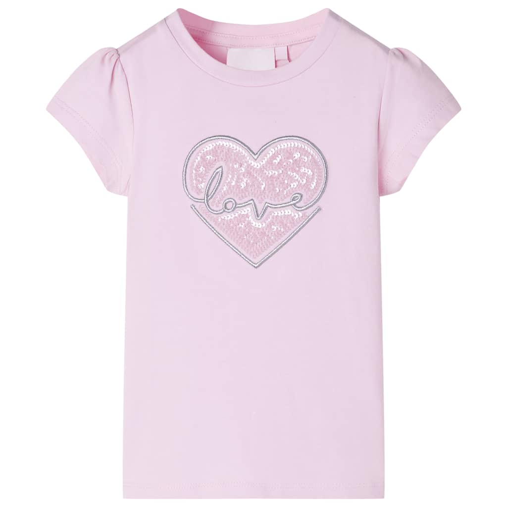 Vidaxl kindershirt 104 lichtroze